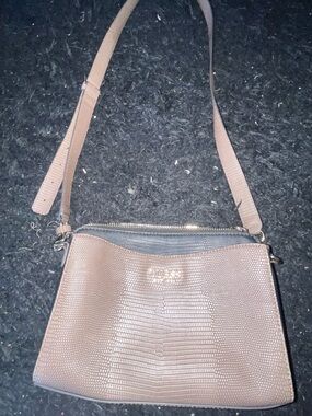 GUESS Taupe Crossbody Bag with Adjustable Strap
